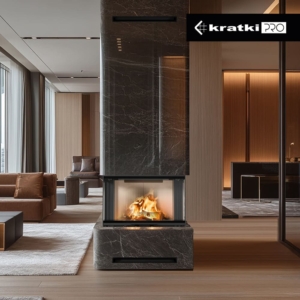 Камінна топка Kratki REGNOR 800/400 тристороння (8 кВт)